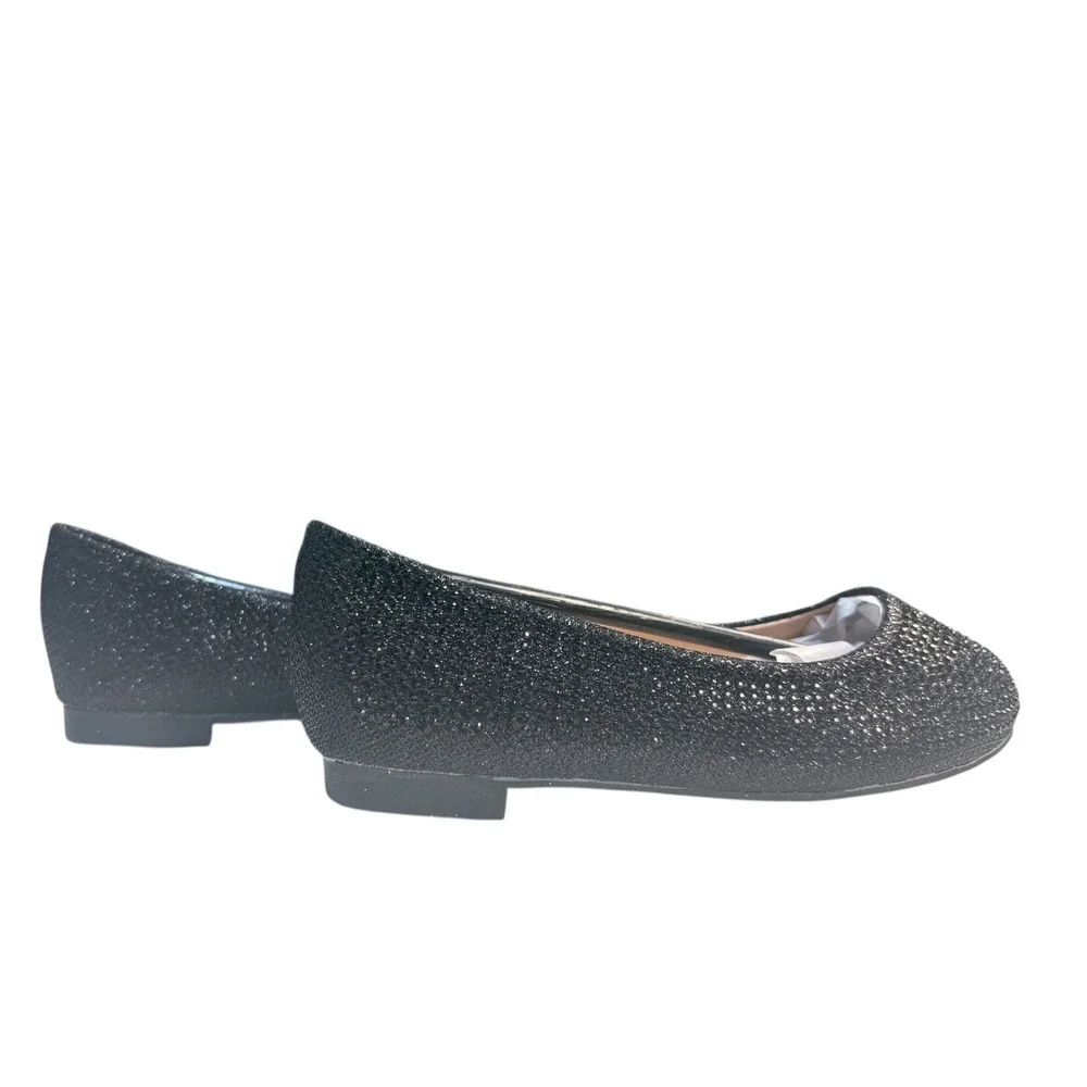 Lauren Lorraine Betty K Kids‎ Ballet Flats Black Size 9 Dress Shoes New
